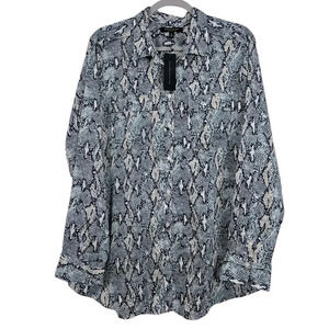 Banana Republic New Women’s‎ XL Dillon Shirt Button Up Long Sleeve Snake Print